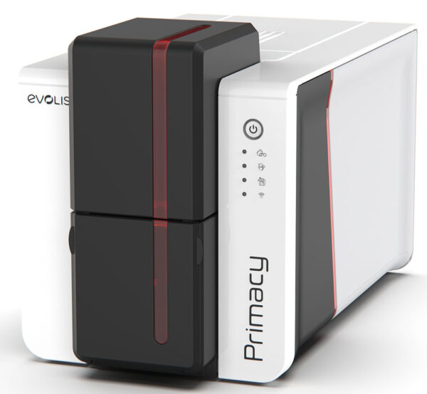 Evolis Primacy 2, enkelsidig svart/röd, USB & Ethernet