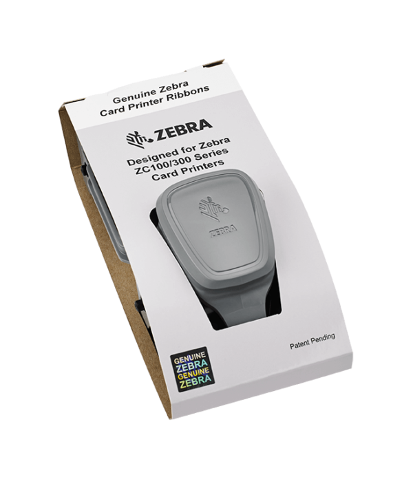 Zebra Card Färgband ZC100/ZC300 Mono -Silver, 1500 Images,